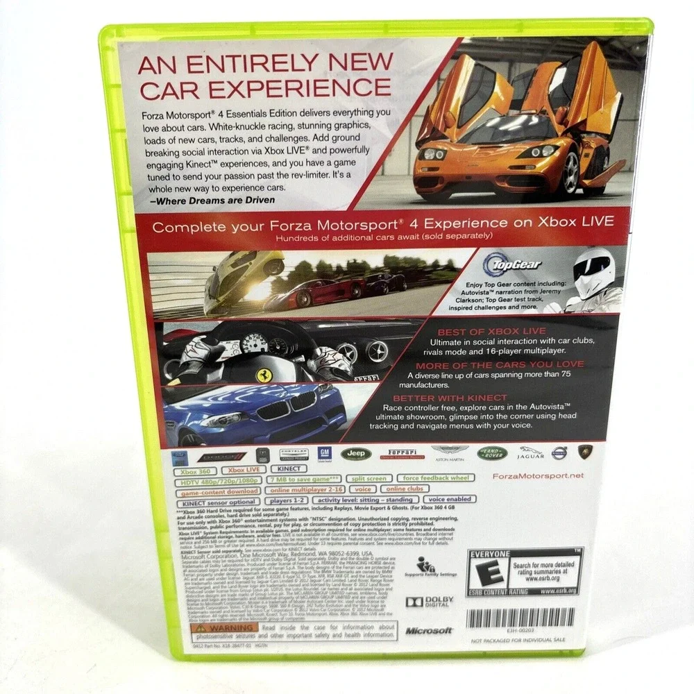 Forza Motorsport 4 (Microsoft Xbox‎ 360, 2011)